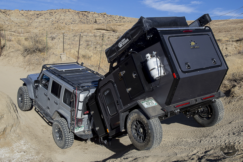 The Off Grid Trailers Expedition 2.0 and Max Coupler take down any terrain you can throw at them.
