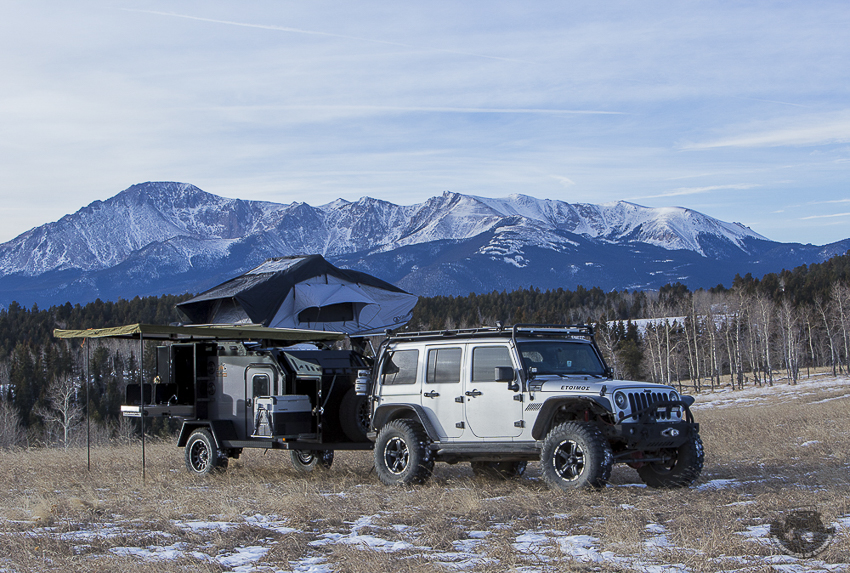 Off Grid Trailers Expedition 2.0 fully setup with Roof Top Tent.
